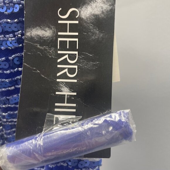 Sherri Hill Formal Gown Style 1714 Sapphire Size 16 NWT - Picture 2 of 9